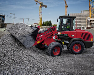 Yanmar wheel loader on job site