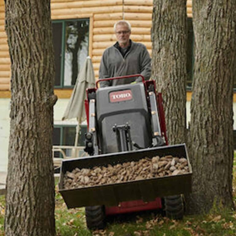 Toro TX700 hauling gravel