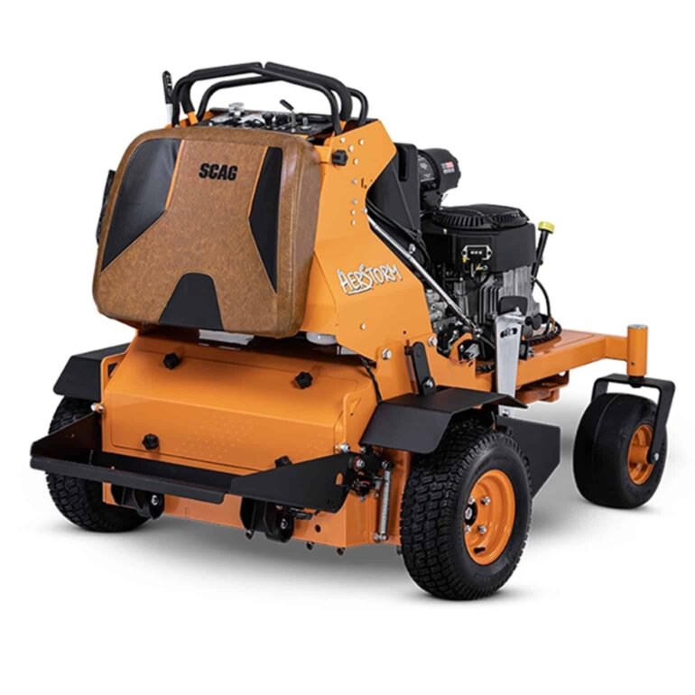 Scag Aerstorm stand-on aerator rear view