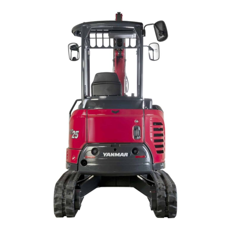 Yanmar VIO25 mini excavator rear view