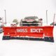 BOSS EXT snow plow plowing snow