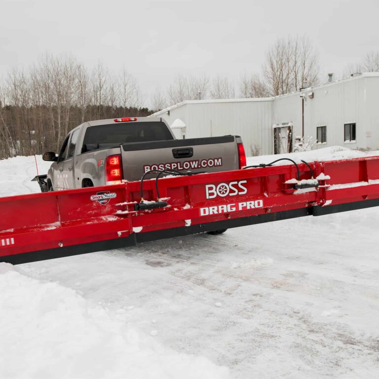 BOSS Drag Pro hydraulic wing in action