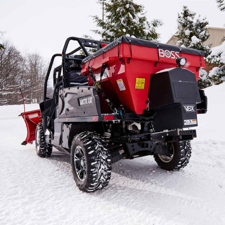 BOSS VBX300 spreader on UTV