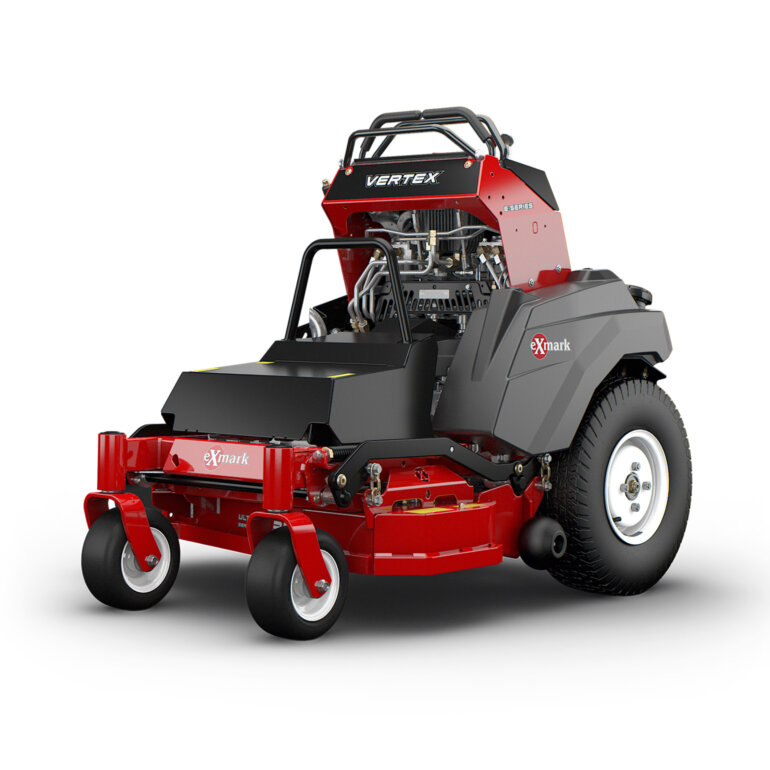Exmark Vertex E stand-on rider side view