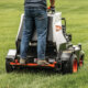 Bobcat AE30S stand-on aerator rear view