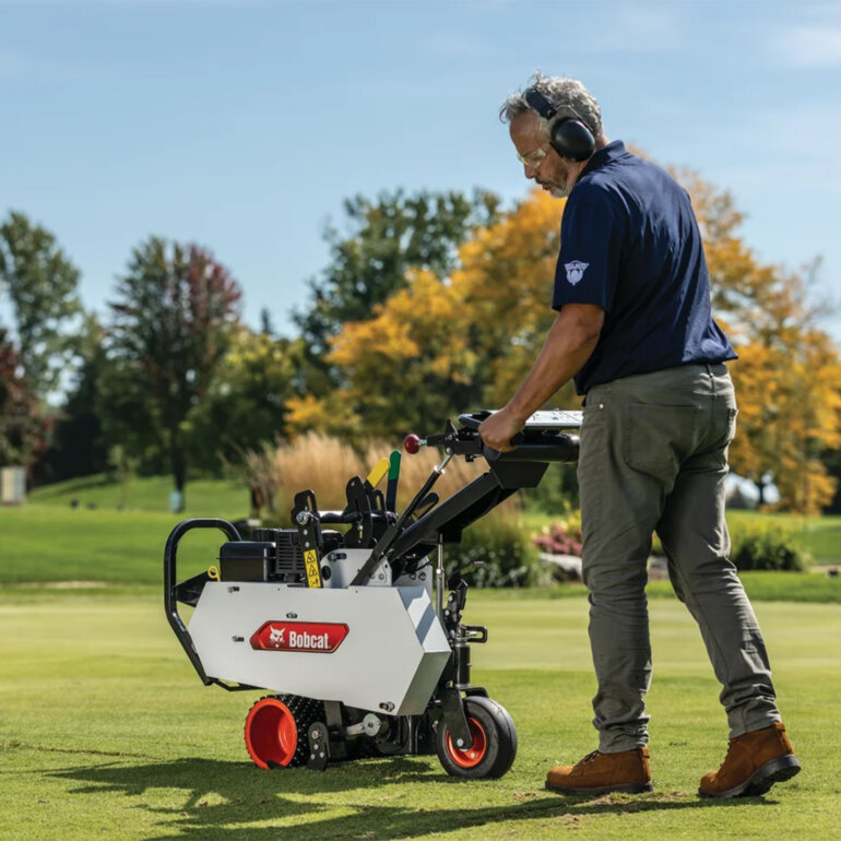 Bobcat SC12 sod cutter side view