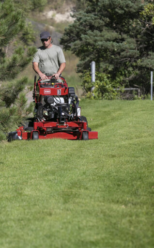 Toro GrandStand Multi Force stand on mower