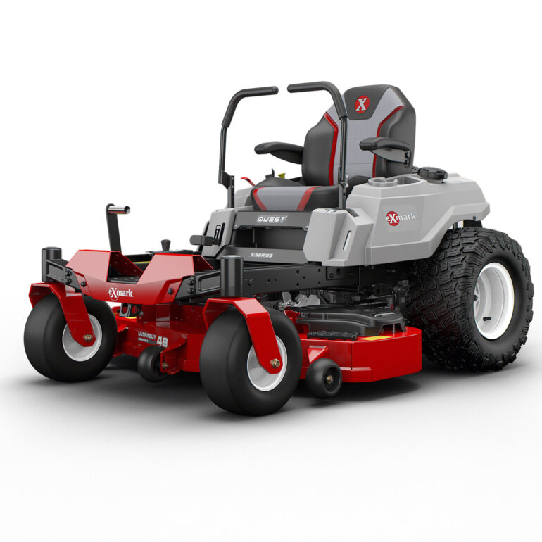 Exmark Quest X-Series zero turn mower side view