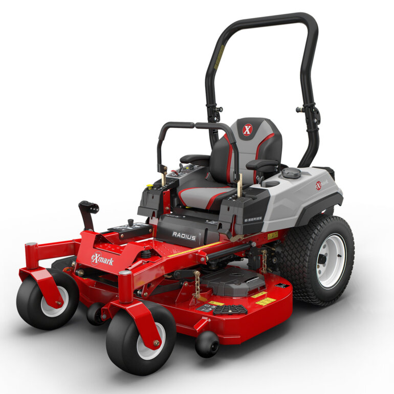 Exmark Radius E-Series zero turn mower side view
