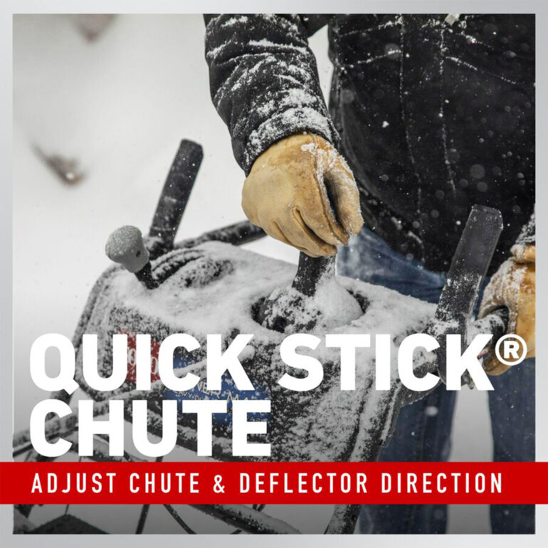 Toro snow blower feature quick stick chute