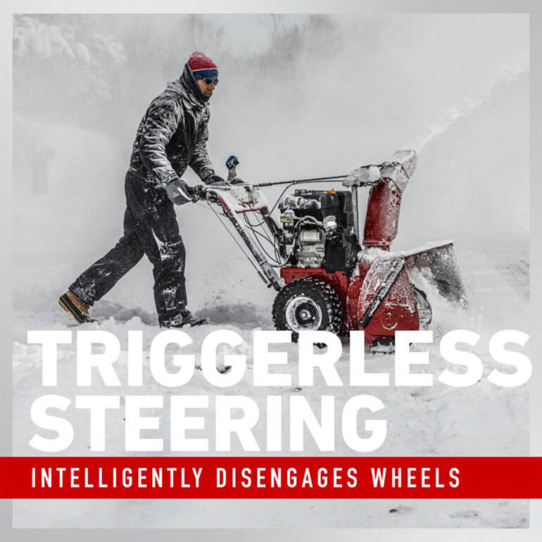 Toro snow blower feature triggerless steering