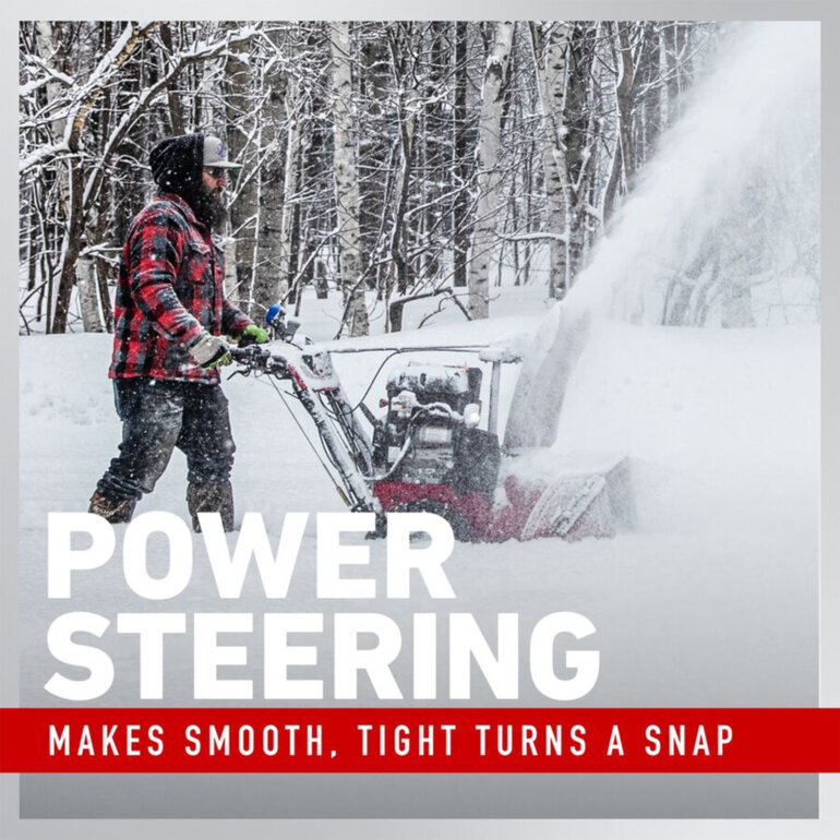 Toro snow blower feature power steering