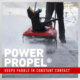 Toro Power Clear snow blower power propel feature