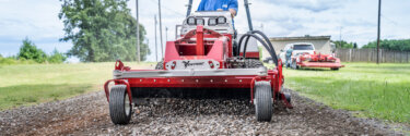 Ventrac tractor 4520 on a gravel road