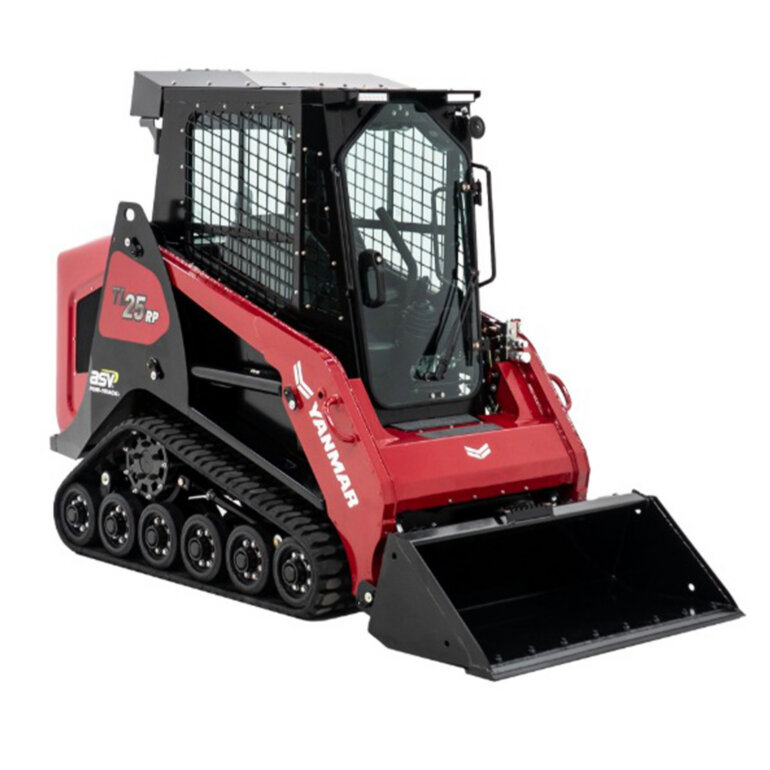 Studio shot of Yanmar TL25RP compact track loader on white background