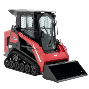 Studio shot of Yanmar TL40RP compact track loader on white background