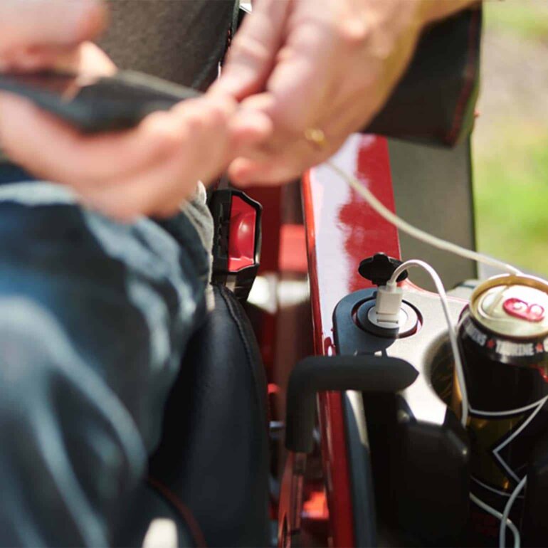 Toro Z Master zero turn mower with USB port