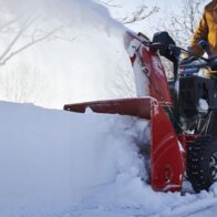 Toro Power Max snow blower moving snow