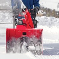 Honda two stage snow blower front view