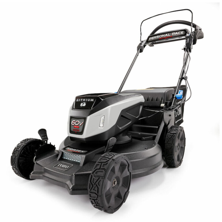 Toro 21568 mower side view
