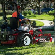 Exmark zero turn riding mower