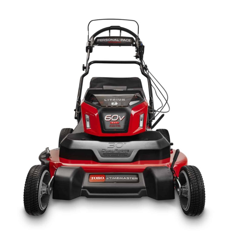 Toro eTimeMaster mower front view