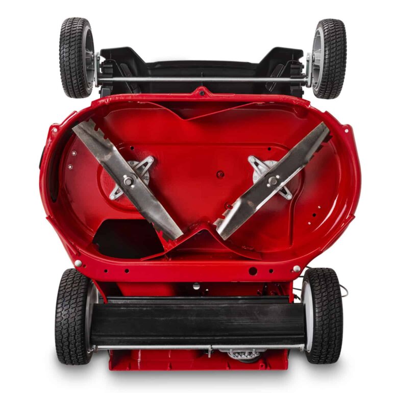 Toro eTimeMaster deck showing blades